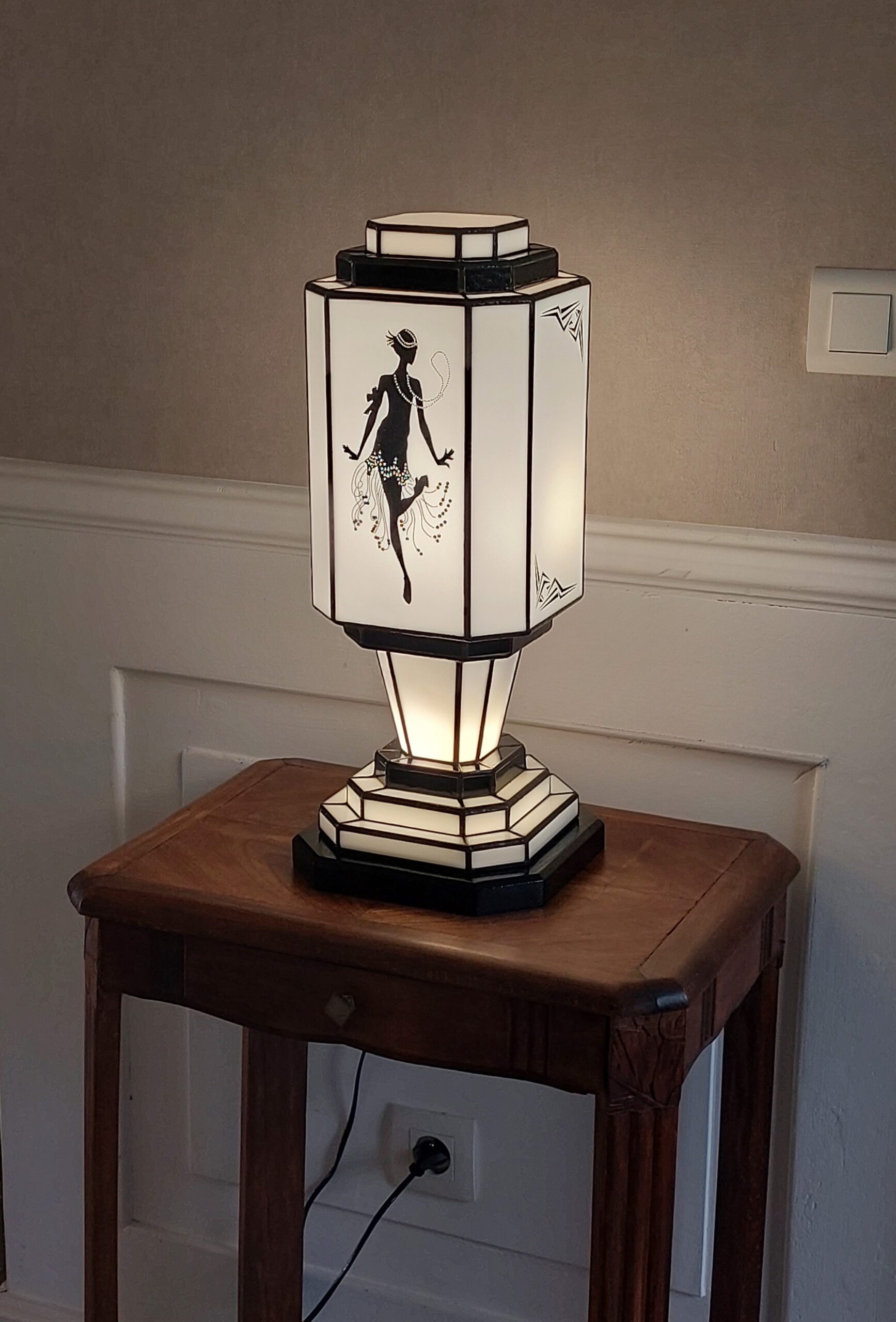 Lampe Art Déco Vitrail Tiffany Charleston – Image 2