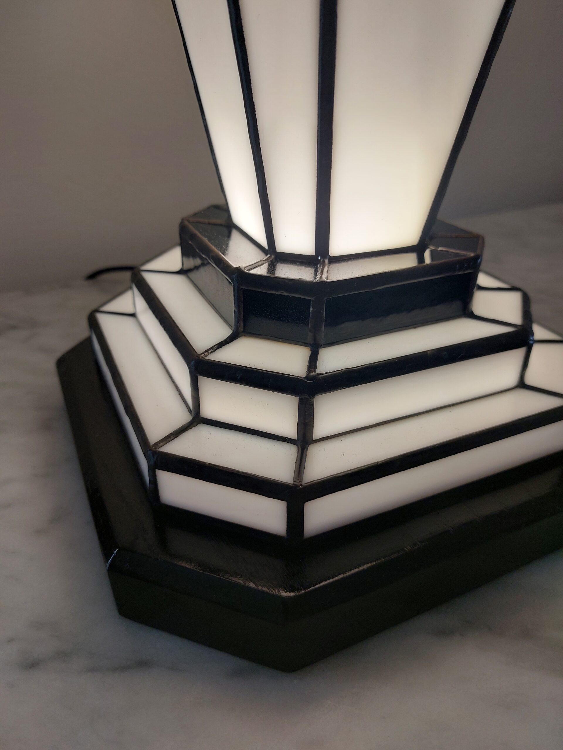 Lampe Art Déco Vitrail Tiffany Charleston – Image 7