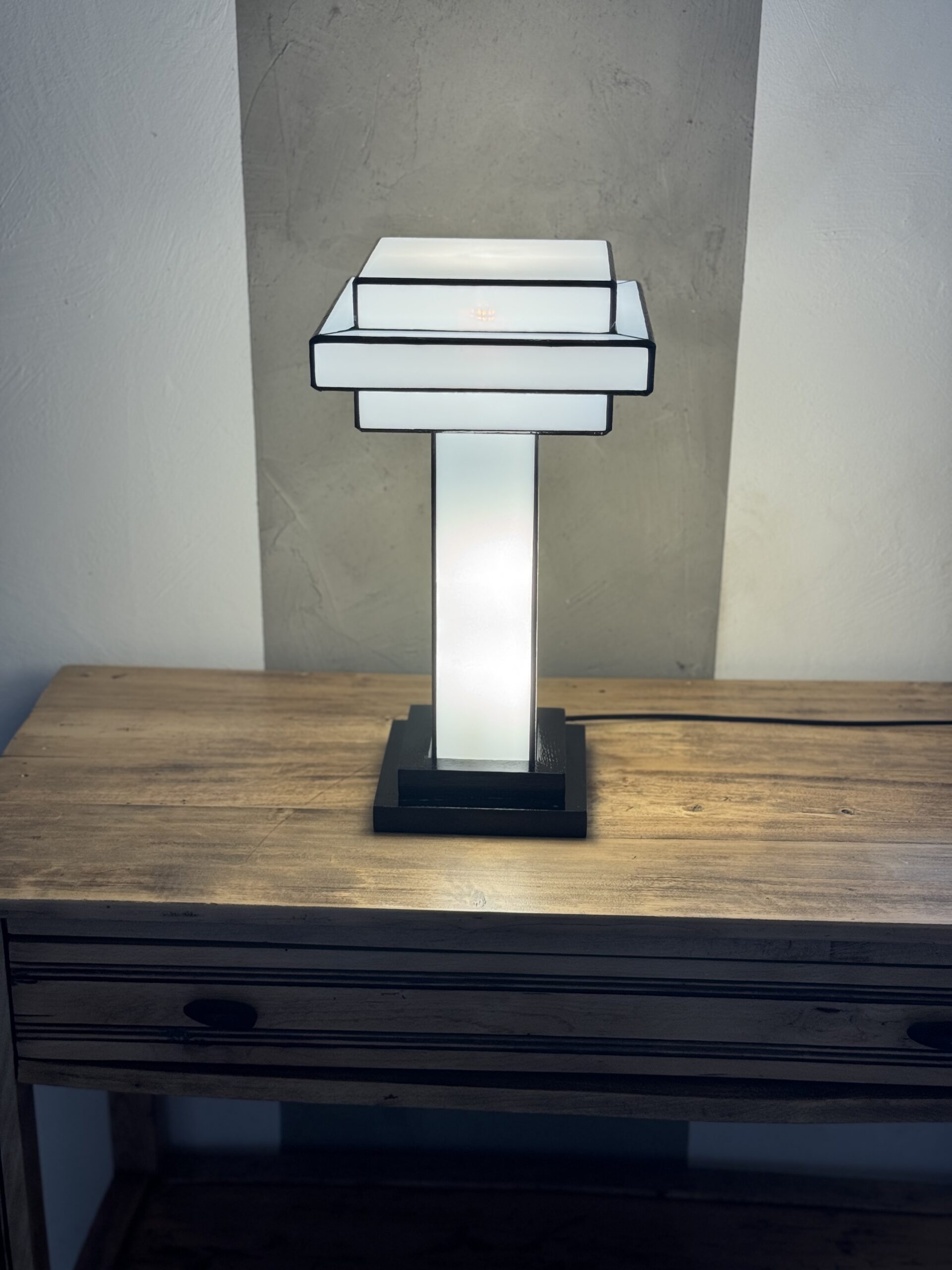 Lampe Art Déco Vitrail Tiffany Simplissime XL – Image 2