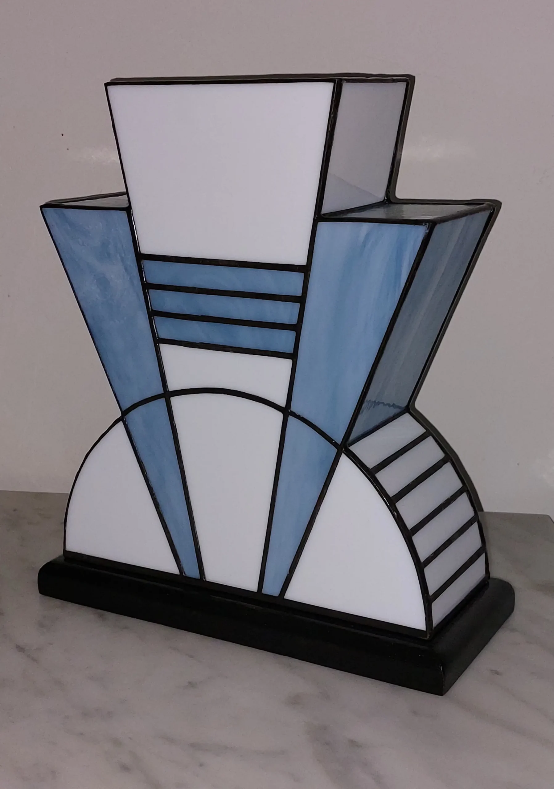 Lampe Art Déco Vitrail Tiffany 1926 Baltique – Image 6